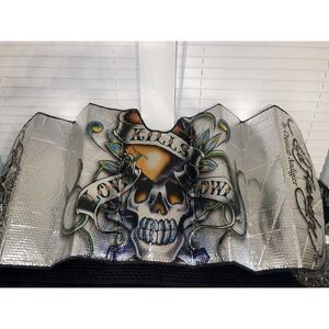 Vintage Ed Hardy Reflective Car Sun Visor‎